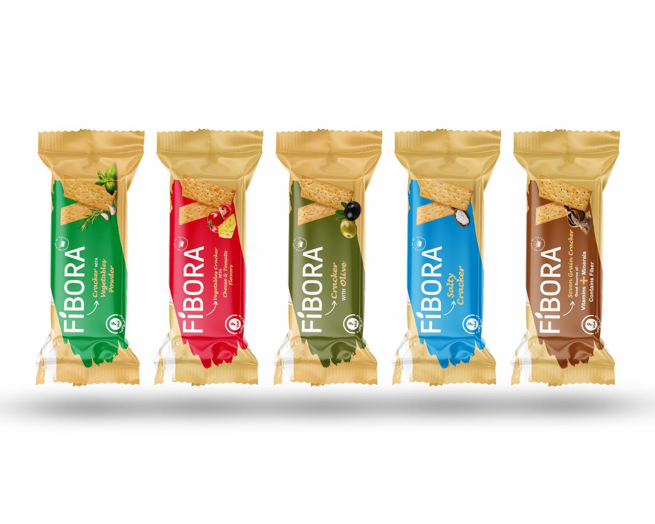 کراکرهای فیبورا با طعمهای متنوع و جذاب